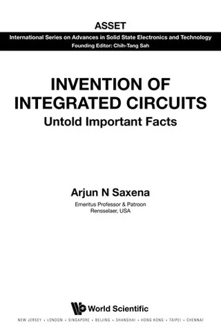 Cover of Invention of integrated circuits