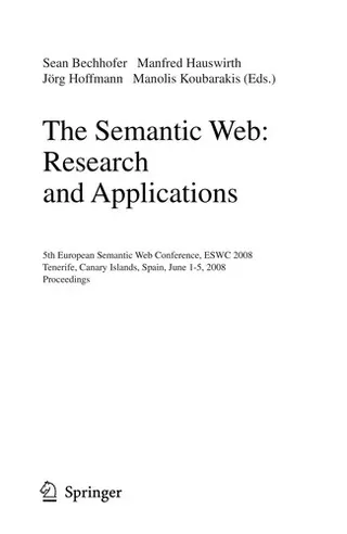 Cover of The Semantic Web