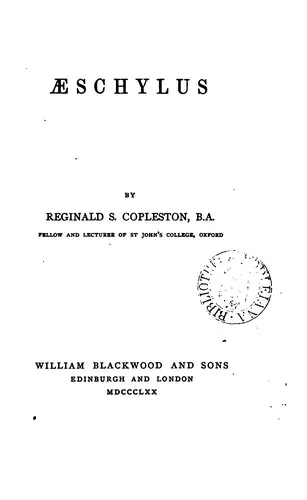 Cover of Æschylus