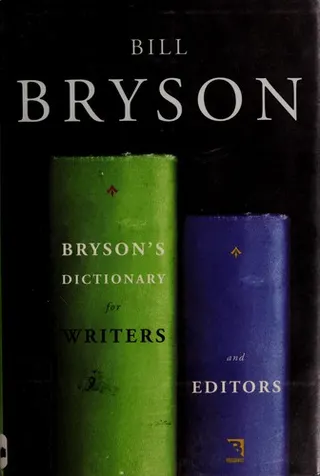 Cover of Bryson's dictionary for writers and editors
