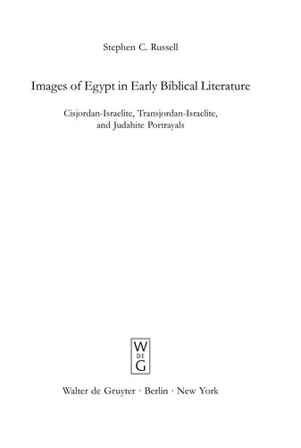 Cover of Images of Egypt in early biblical literature