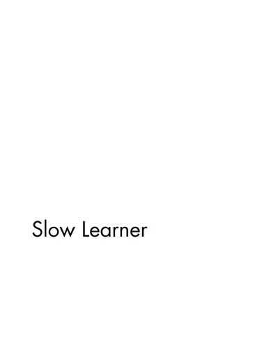 Cover of Slow Learner