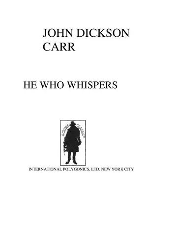 Cover of He who whispers