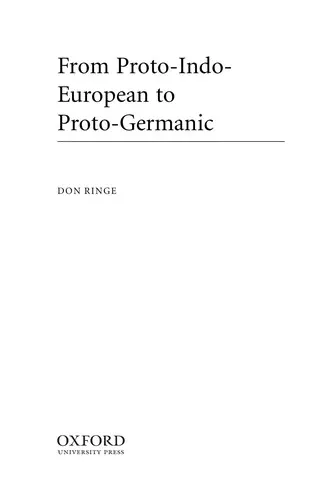 Cover of From Proto-Indo-European to Proto-Germanic