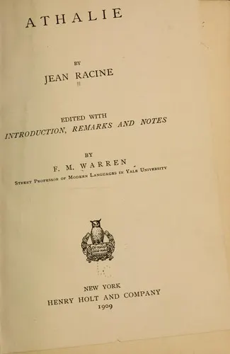 Cover of Athalie