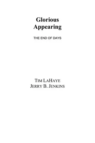Cover of Glorious Appearing