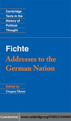 Cover of Reden an die deutsche Nation
