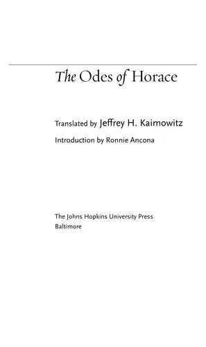 Cover of Odes