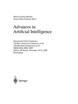 Cover of Advances in artificial intelligence
