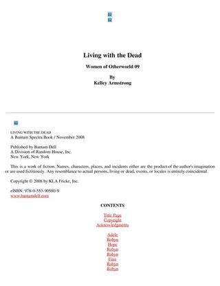 Cover of Living with the Dead
