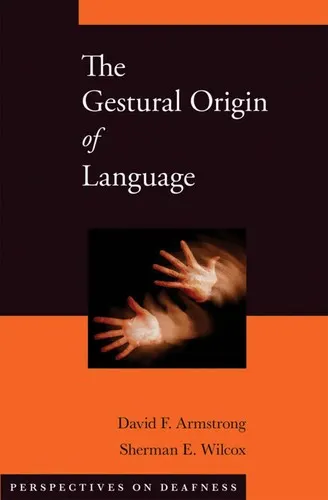 Cover of The gestural origin of language