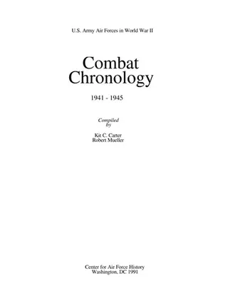 Cover of Combat chronology, 1941-1945