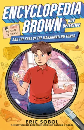 Cover of Encyclopedia Brown and the Case of the Marshmallow Tower