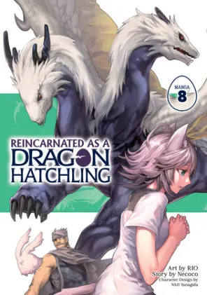 Cover of Reincarnated as a Dragon Hatchling (Manga) Vol. 8