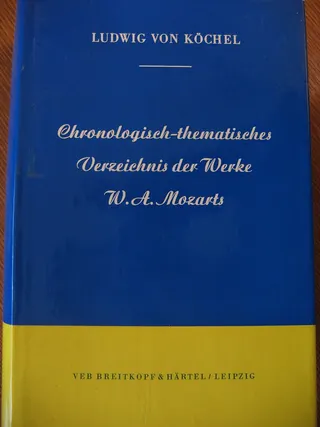 Cover of Köchel catalogue
