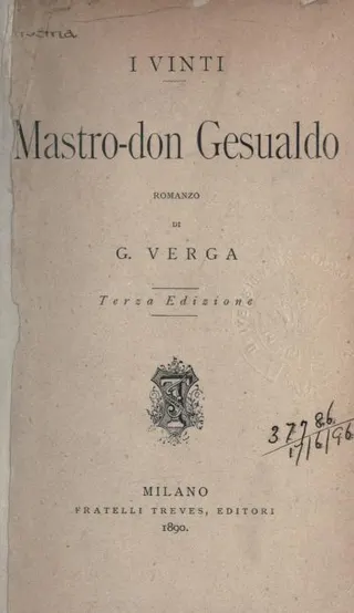Cover of Mastro Don Gesualdo