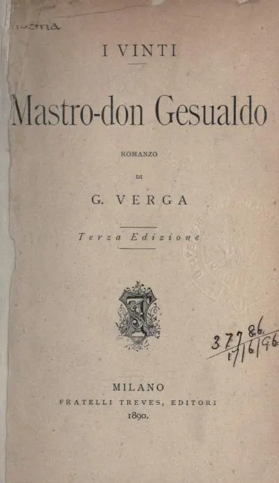 Cover of Mastro Don Gesualdo