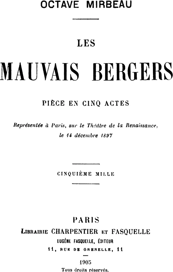 Cover of Les Mauvais Bergers