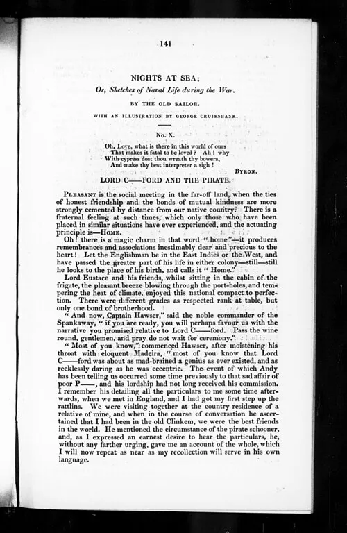 Cover of Lord C--ford and the Pirate