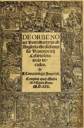 Cover of De Orbe Novo Decades