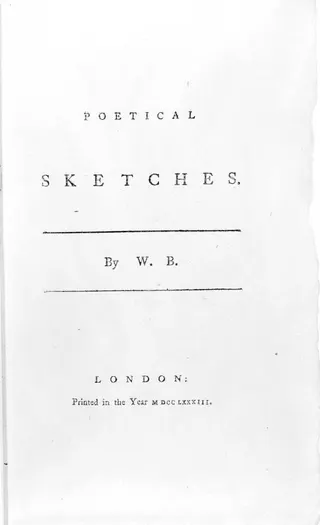 Cover of Poetical Sketches
