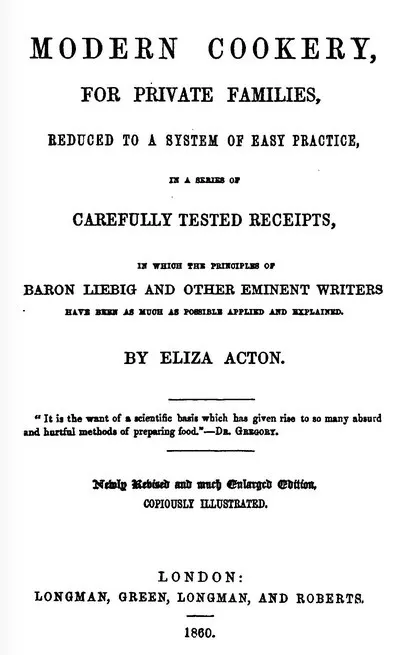 Cover of Modern Cookery for Private Families