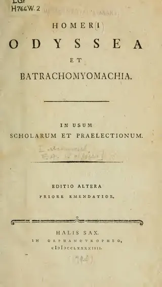 Cover of Batrachomyomachia