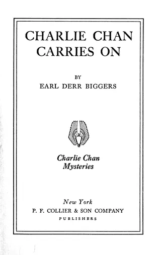 Cover of Charlie Chan Carries On