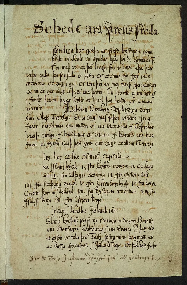 Cover of Íslendingabók