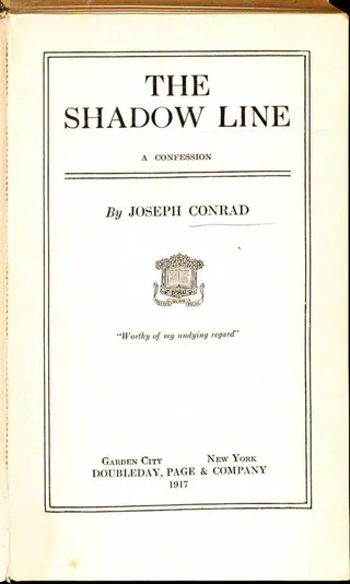 Cover of The shadow line