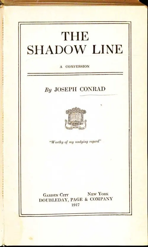 Cover of The shadow line