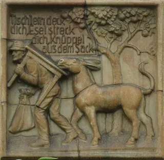 Cover of The Wishing-Table, the Gold-Ass, and the Cudgel in the Sack