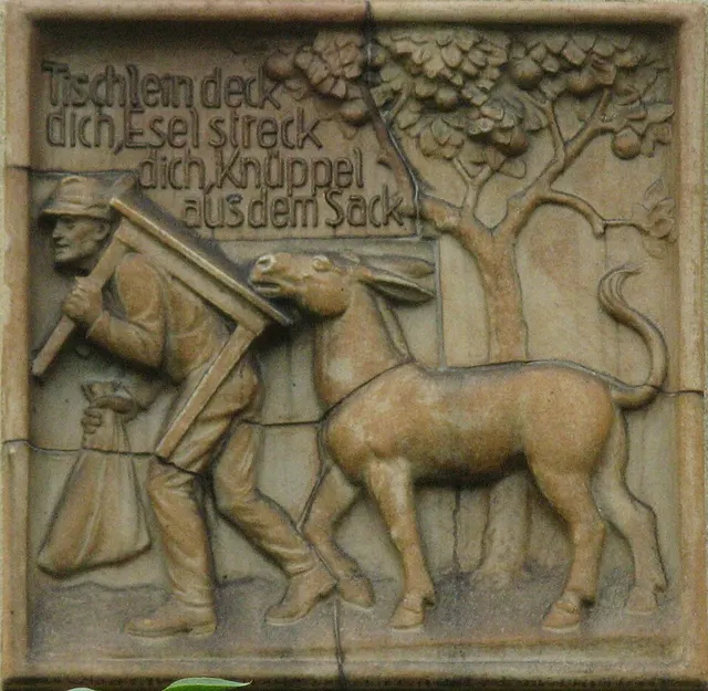 Cover of The Wishing-Table, the Gold-Ass, and the Cudgel in the Sack