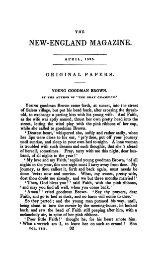 Cover of Young Goodman Brown