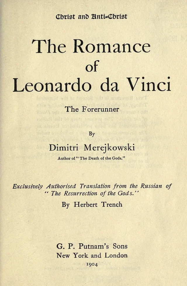 Cover of The Romance of Leonardo da Vinci