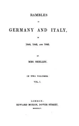 Cover of Rambles in Germany and Italy