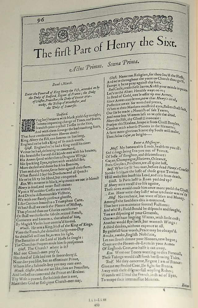 Cover of The First Part of King Henry the Sixth