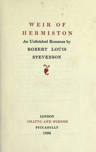 Cover of Weir of Hermiston