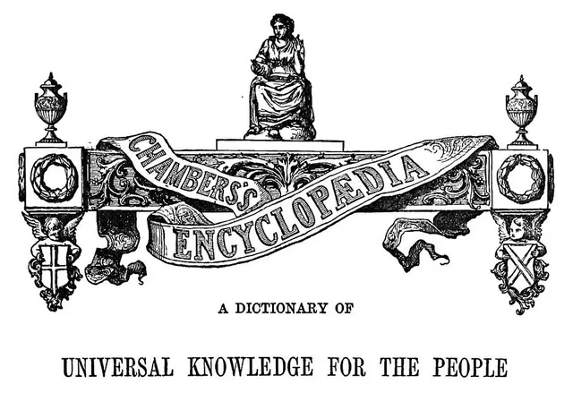 Cover of Chambers's encyclopædia. A Dictionary of Universal Knowledge for the People