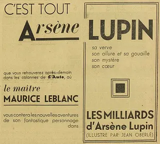 Cover of The Billions of Arsène Lupin