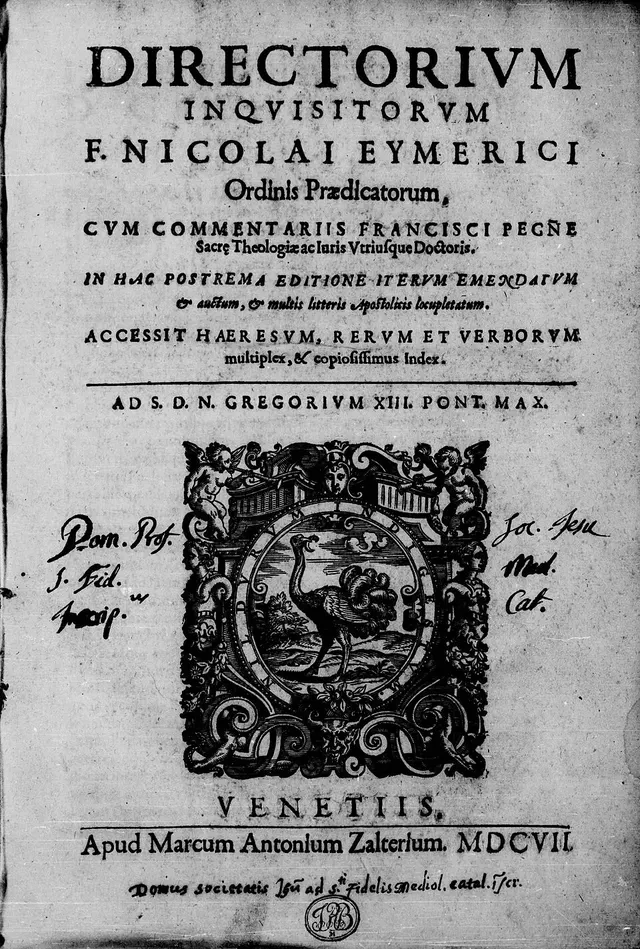 Cover of Directorium inquisitorum