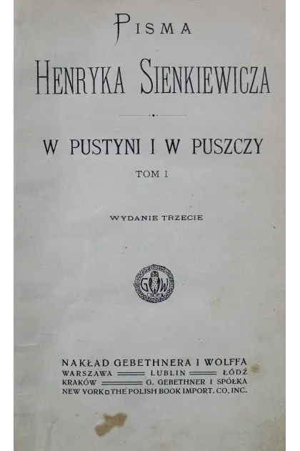 Cover of In Desert and Wilderness