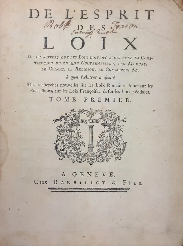 Cover of The Spirit of Law