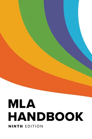 Cover of The MLA Handbook for Writers of Research Papers