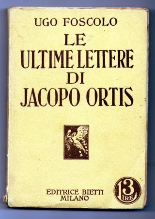 Cover of The Last Letters of Jacopo Ortis