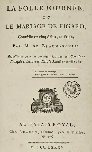 Cover of The Marriage of Figaro