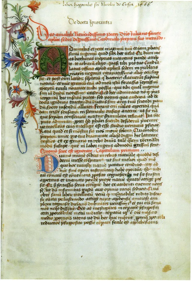 Cover of De docta ignorantia