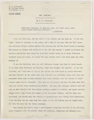 Cover of The Festival