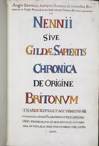 Cover of De excidio et conquestu Britanniæ ac flebili castigatione in reges, principes et sacerdotes