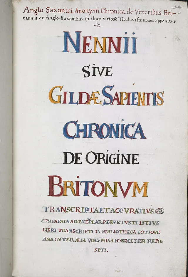 Cover of De excidio et conquestu Britanniæ ac flebili castigatione in reges, principes et sacerdotes